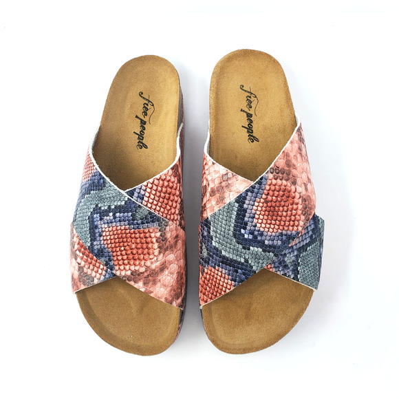 Free People Multicolor Snake Print Sandals - Picture 2 of 9
